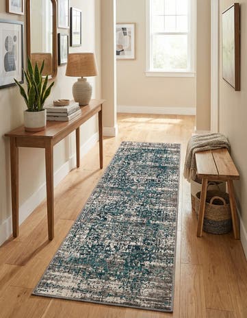 Blue Aarhus Runner Rug