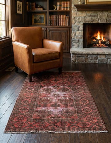 3' 2 x 5' 3 Hand Knotted Ultra Vintage Persian Wool Rug