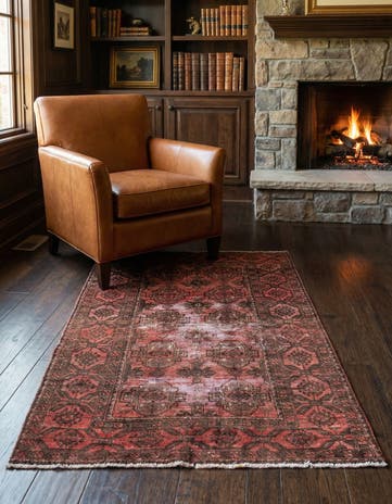 3' 2 x 5' 3 Hand Knotted Ultra Vintage Persian Wool Rug