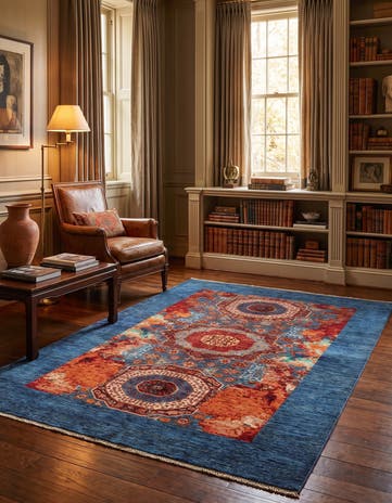 6' x 8' 2 Hand Knotted Mamluk Ziegler Rug