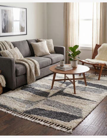 Gray Athena Shag Rug