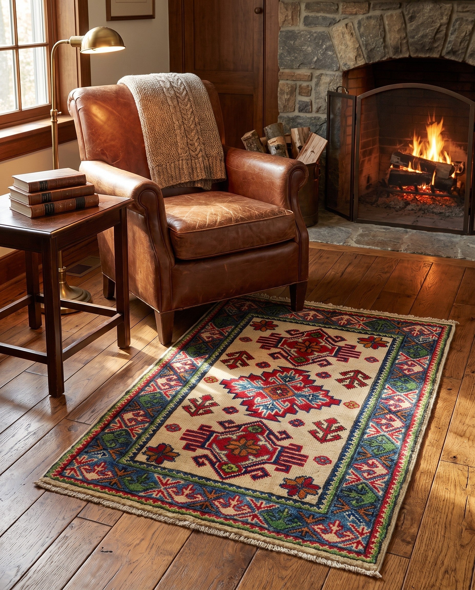 2' 1 x 2' 10 Hand Knotted Kazak Rug