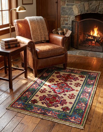 2' 1 x 2' 10 Hand Knotted Kazak Rug