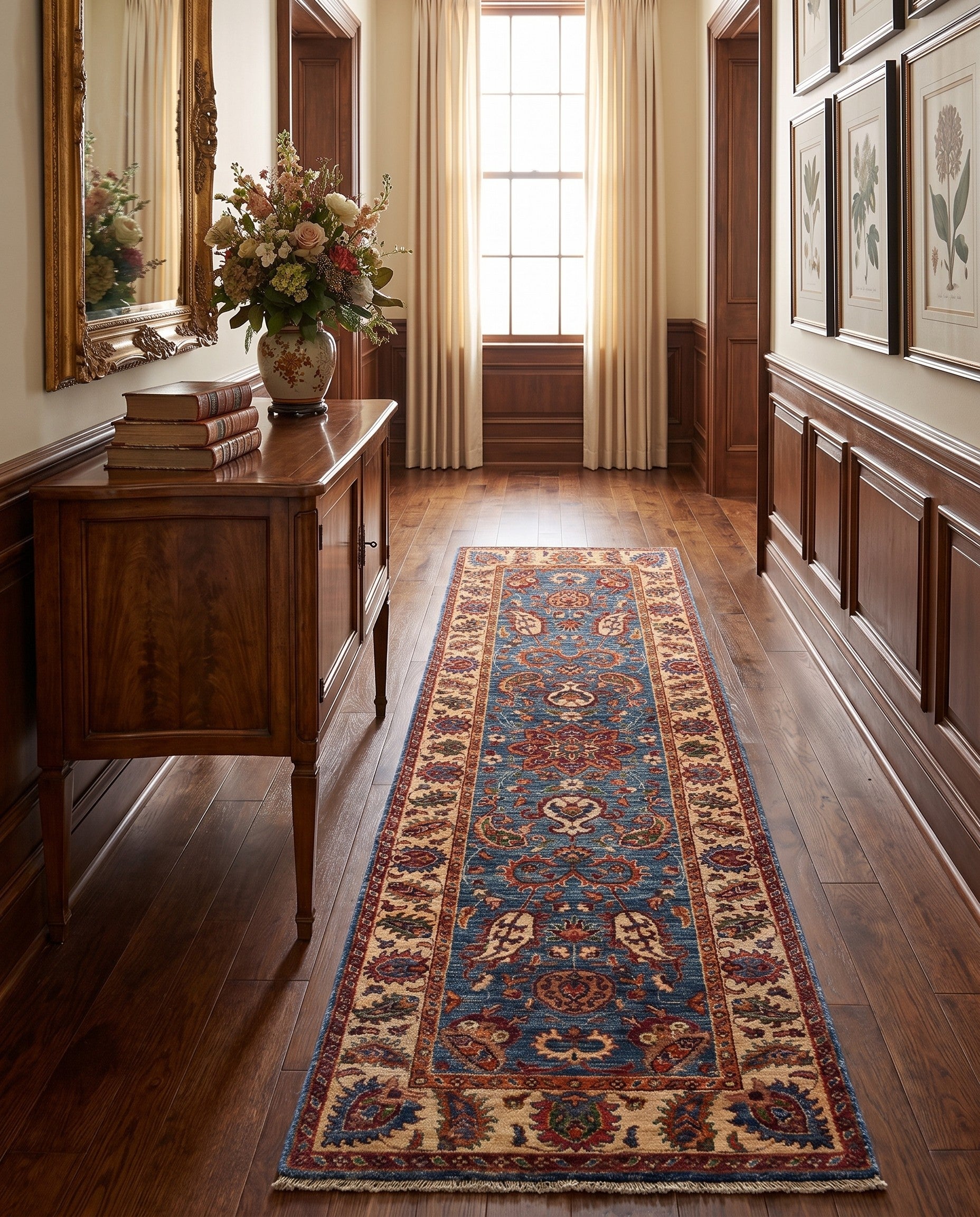 2' 7 x 10' 1 Hand Knotted Ariana Ziegler Runner Rug