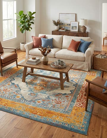 8' x 10' Washable Carnevale Rug