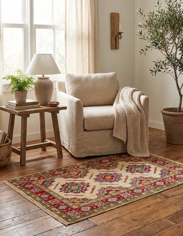 2' x 3' 1 Hand Knotted Kazak Rug