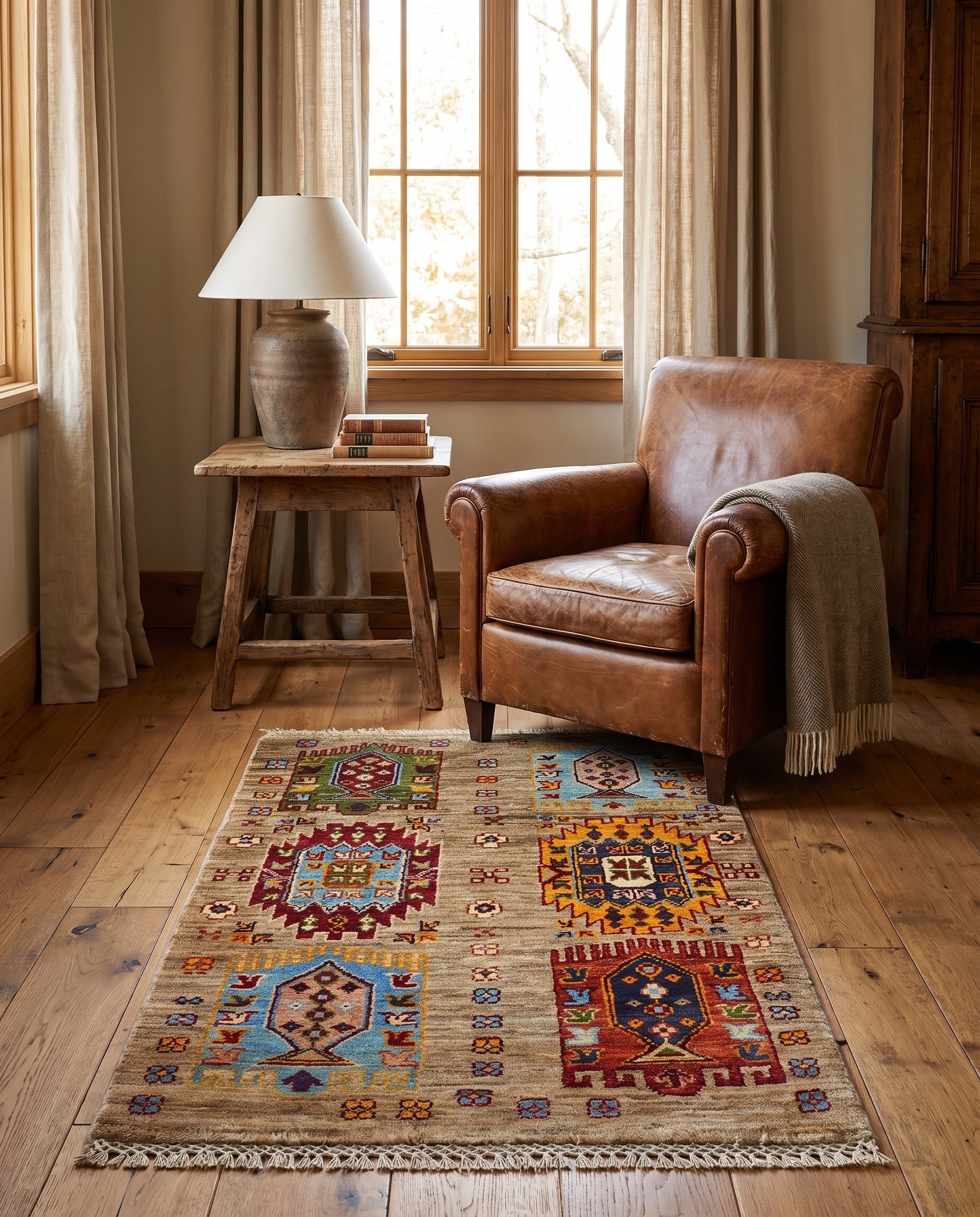 2' x 3' Hand Knotted Ariana Ziegler Rug
