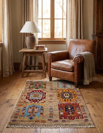 2' x 3' Hand Knotted Ariana Ziegler Rug
