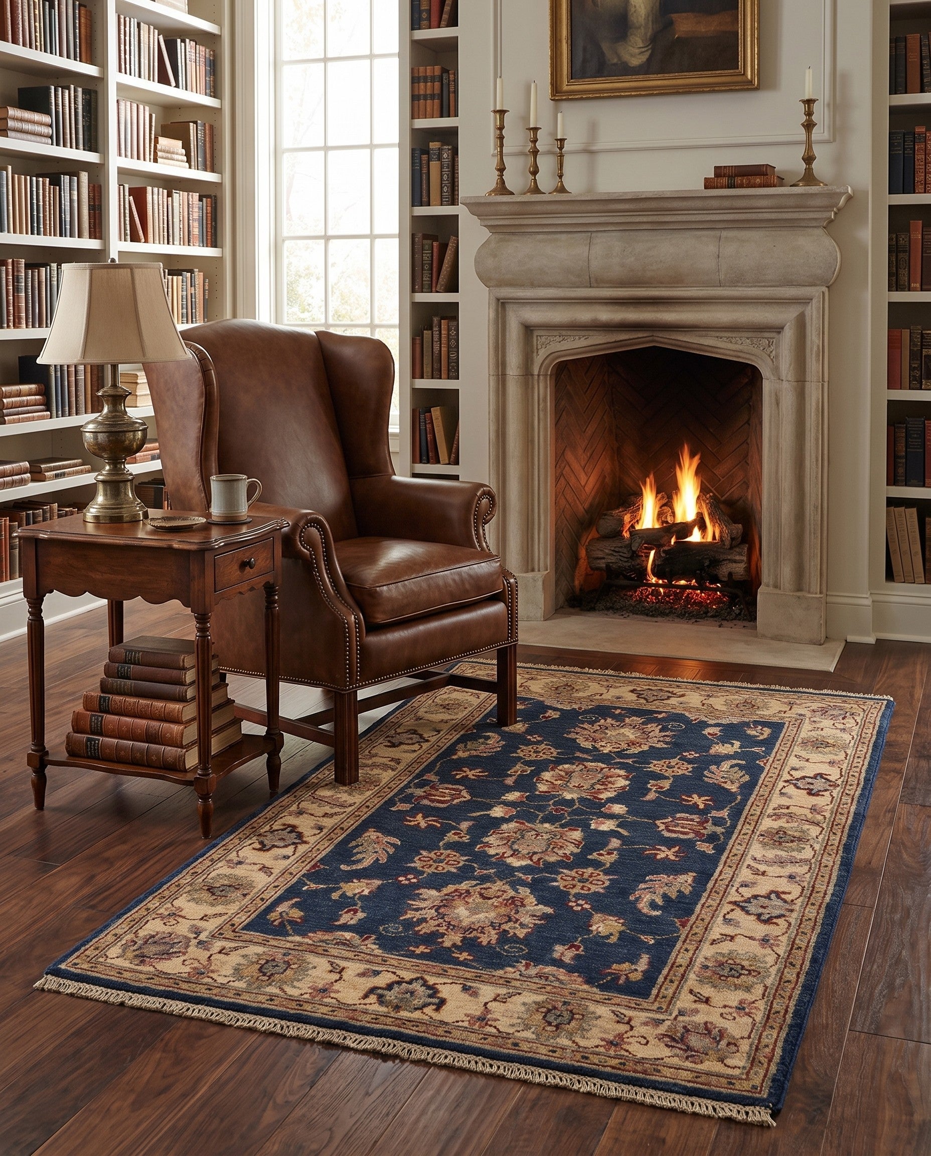 2' 7 x 4' 2 Hand Knotted Ziegler Rug