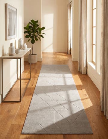 2' 7 x 12' WoolCraft Geometric Runner Rug