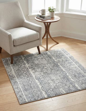 Gray Oregon Square Rug