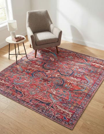 5' 3 x 5' 3 Washable Maahru Square Rug