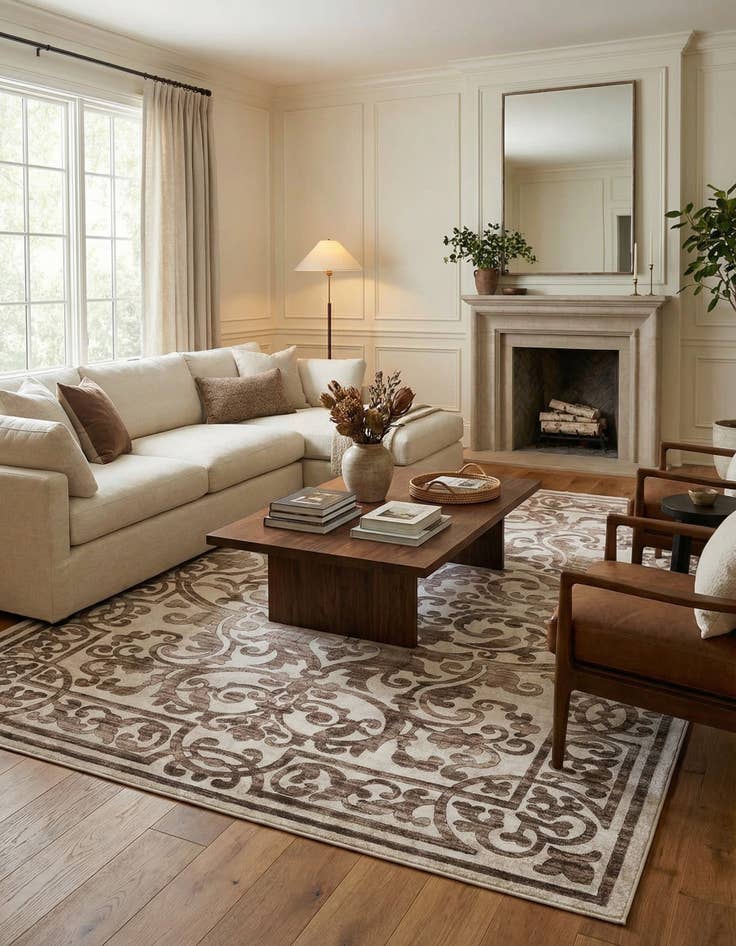 Detail image of 10' 8 x 14' Hermitage Rug