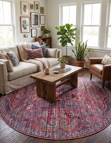 7' 3 x 7' 3 Maahru Round Rug