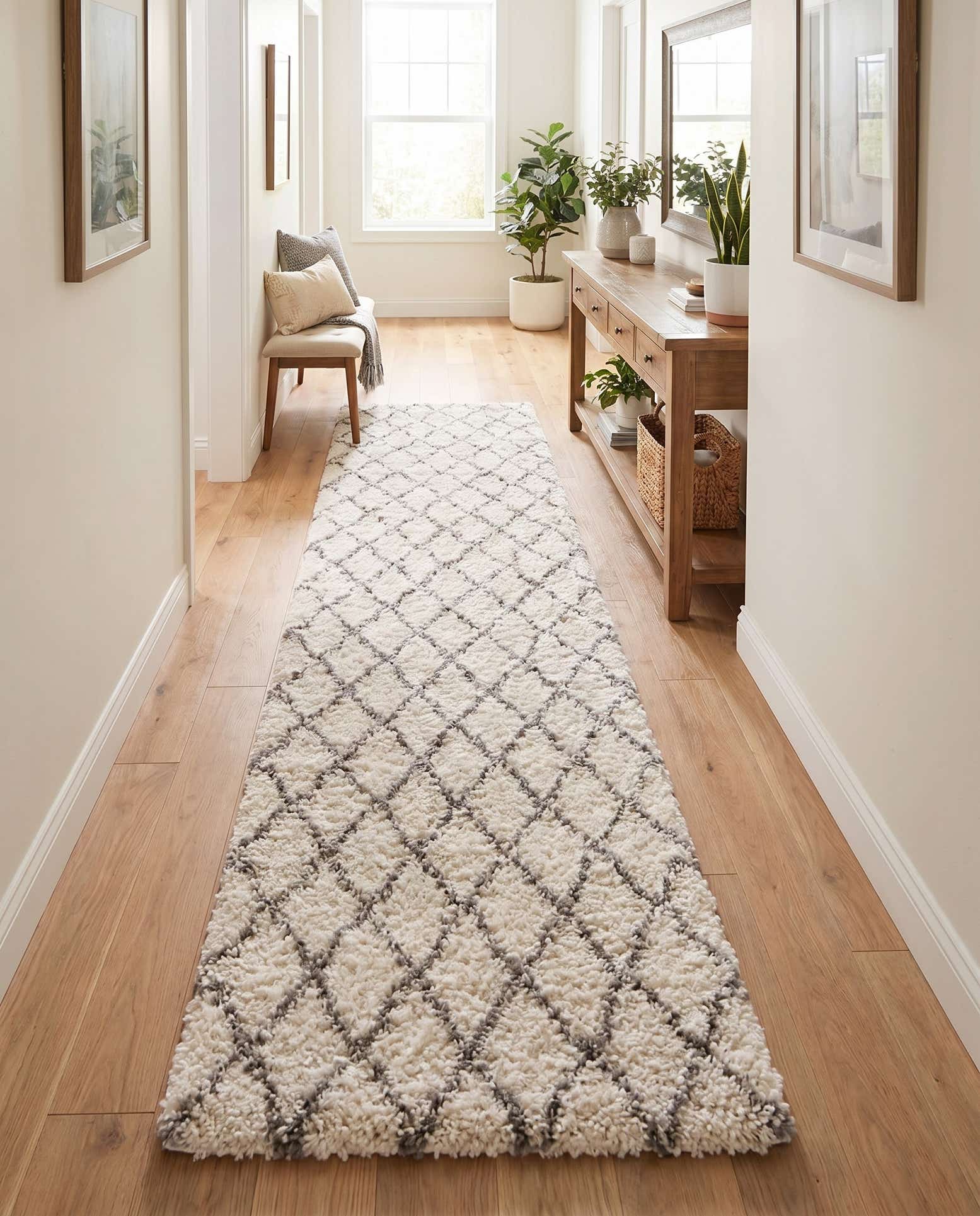 2' 7 x 13' Moroccan Shag Runner Rug
