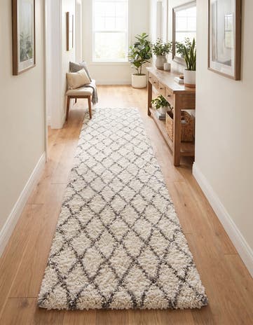 2' 7 x 13' Moroccan Shag Runner Rug