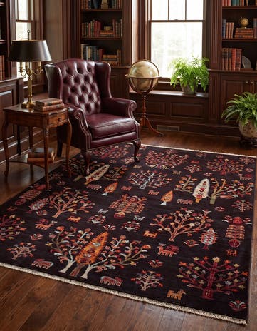 5' 1 x 6' 11 Hand Knotted Ariana Ziegler Rug