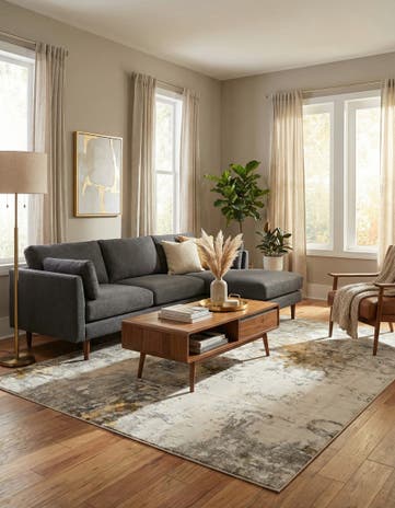 Ivory Beige Apollo Rug