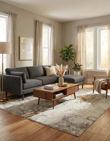 Ivory Beige Apollo Rug