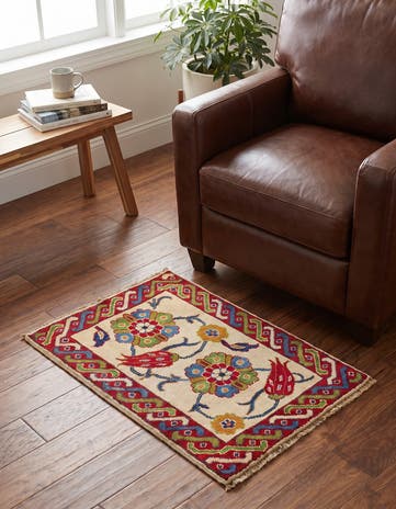 2' 1 x 3' 2 Hand Knotted Kazak Rug