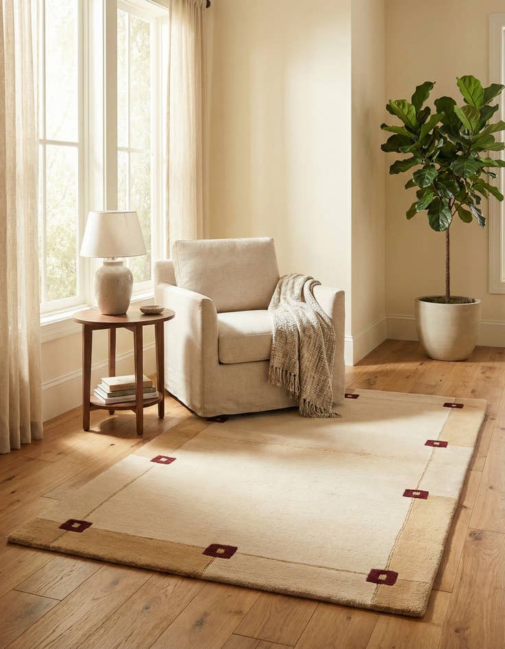 Detail image of 3' x 5' 1 Hand Knotted Darya Wool Rug