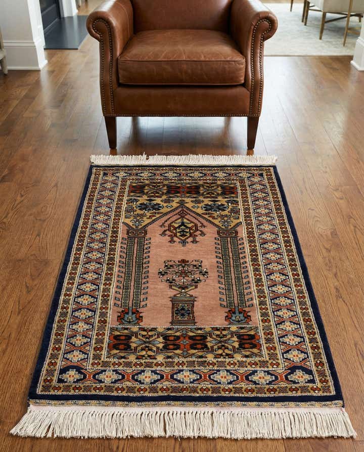 2' 7 x 4' 1 Hand Knotted Bokhara Oriental Wool Rug