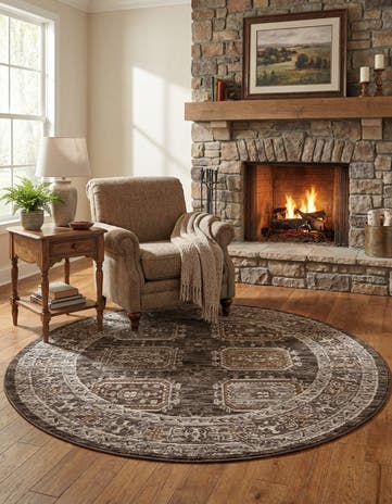 5' x 5' Grand Tradition Round Rug