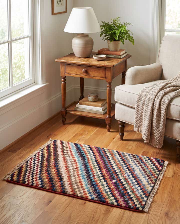 40cm x 60cm Hand Knotted Ziegler Rug
