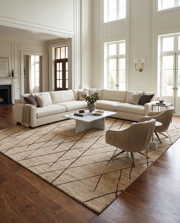 Detail image of 12' x 12' Atlas Moroccan Wool Square Rug