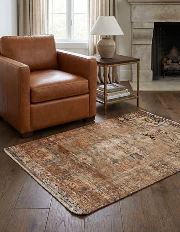 3' 2 x 4' 10 Hand Knotted Ultra Vintage Persian Wool Rug