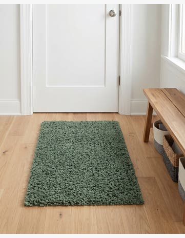 Green Everyday Shag Rug