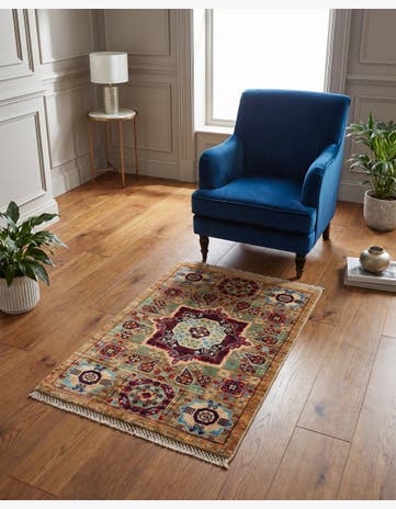 2' 1 x 3' 4 Hand Knotted Mamluk Ziegler Rug