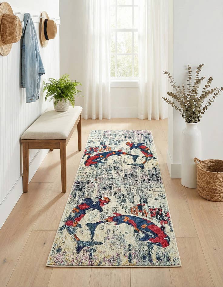 Detail image of 2' 2 x 6' 9 Washable Amalfi Runner Rug