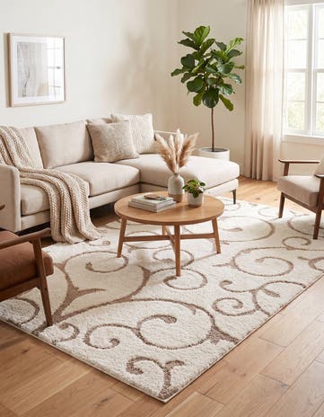 5' x 8' Botanical Shag Rug