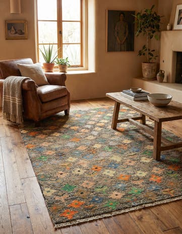 4' 5 x 6' Hand Knotted Balouch Wool Rug