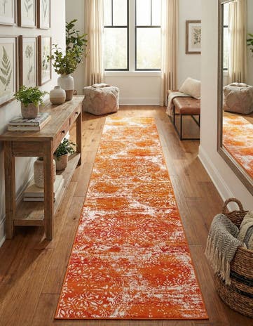 Orange Monte Carlo Runner Rug