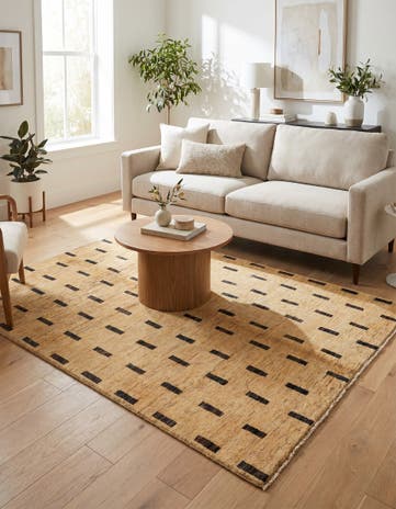 4' 10 x 6' 5 Hand Knotted Modern Ziegler Rug