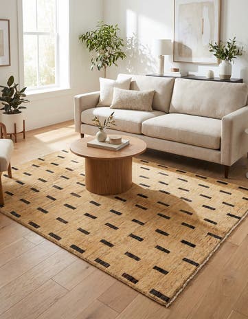 4' 10 x 6' 5 Hand Knotted Modern Ziegler Rug
