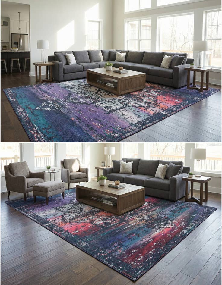 Detail image of 10' 6 x 13'  Washable Renaissance Rug