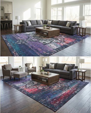  10' 6 x 13'  Washable Francesca Rug