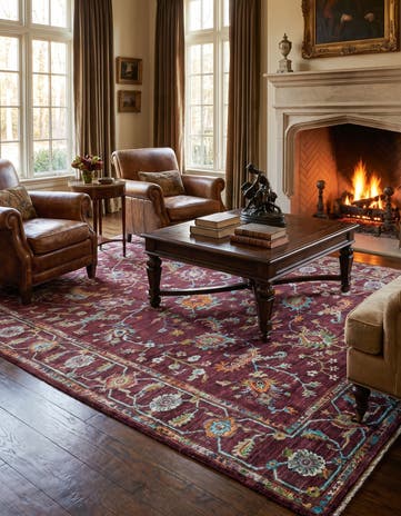 7' x 9' 9 Hand Knotted Ariana Ziegler Rug