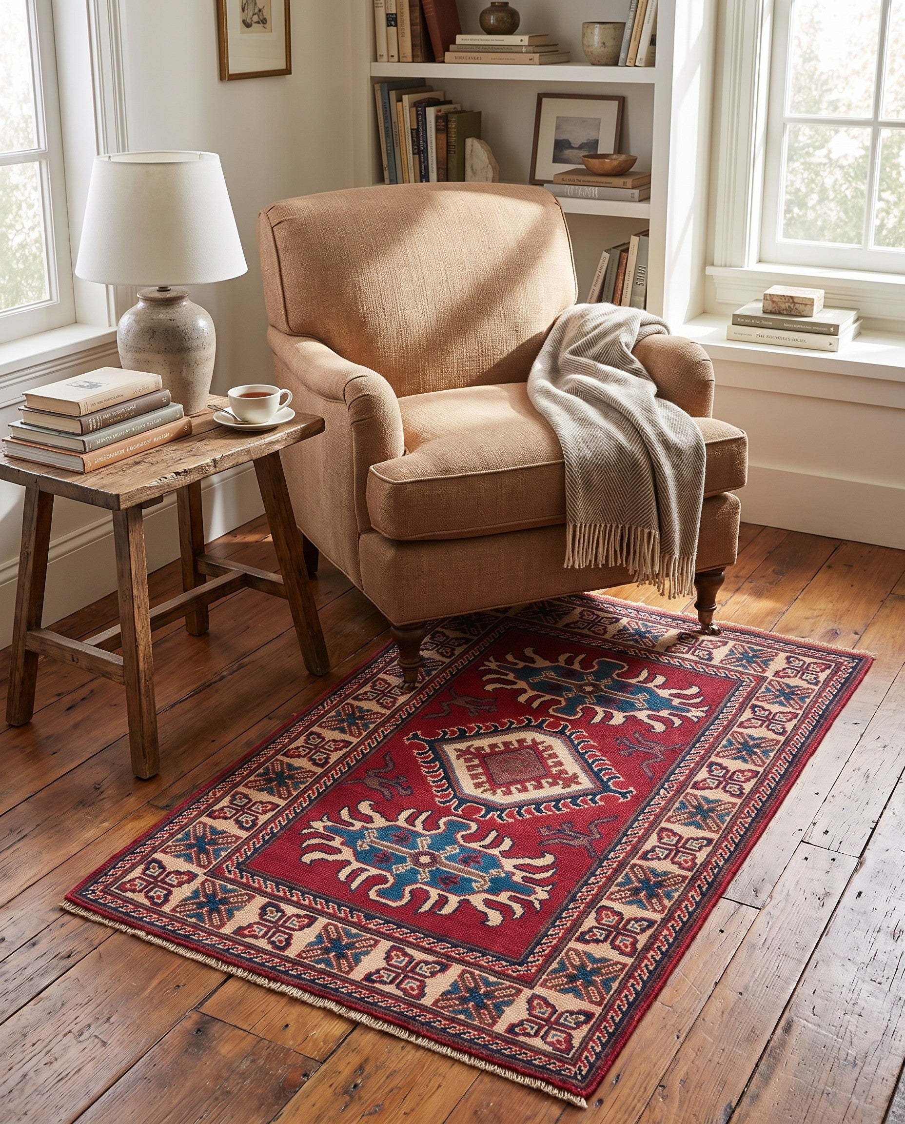 2' 7 x 3' 10 Hand Knotted Kazak Rug