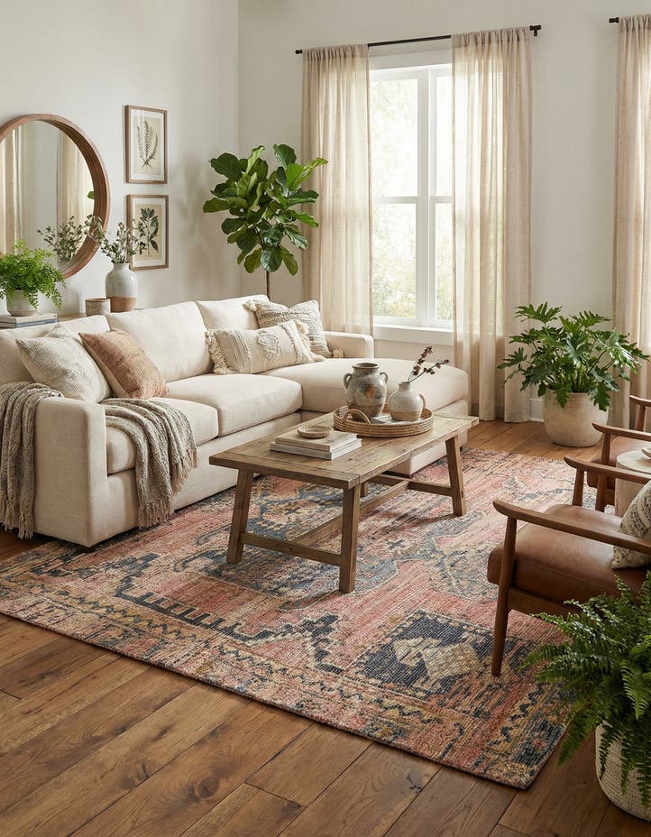7' 10 x 10' Hand Woven Chenille Jute Rug