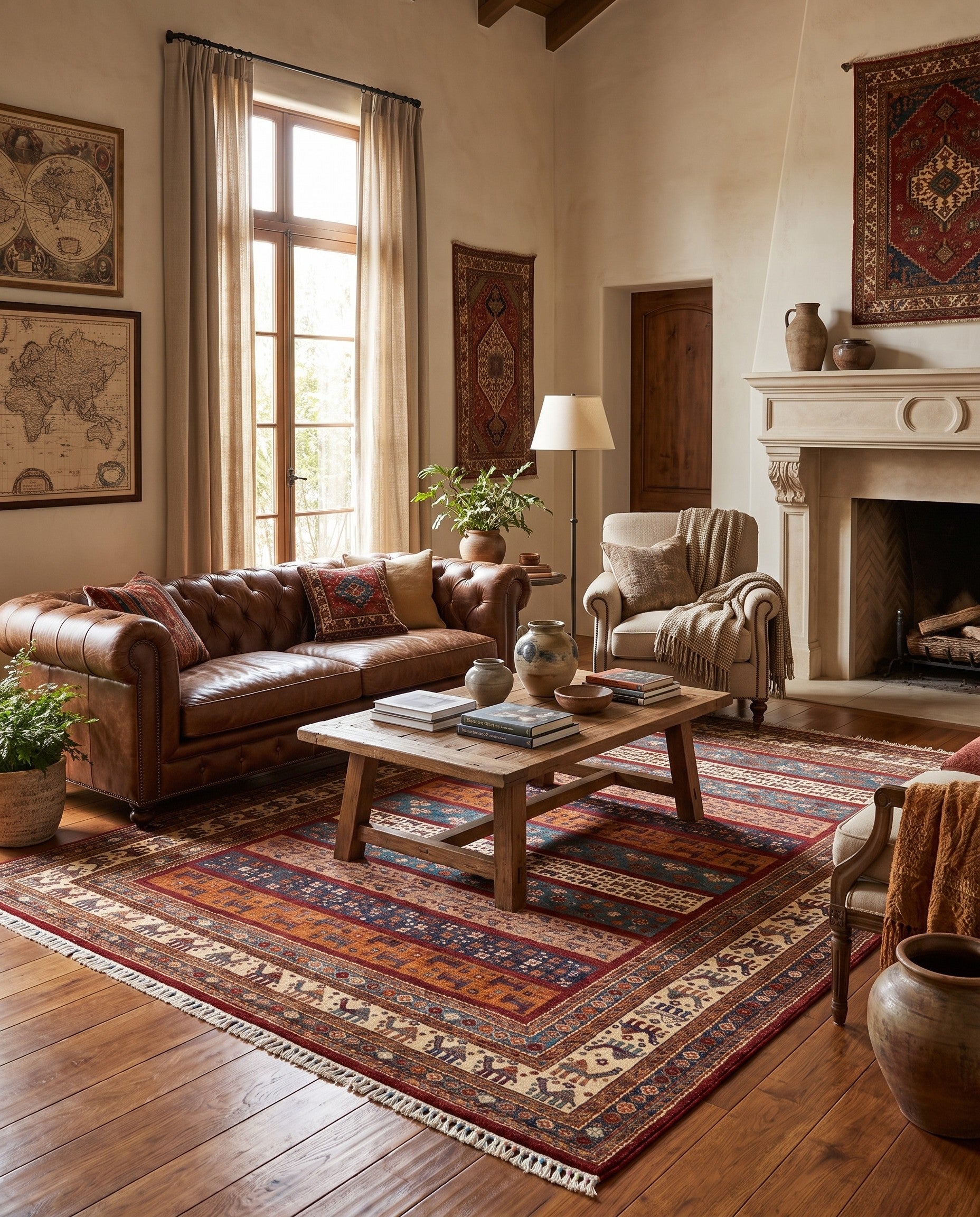 6' x 7' 11 Hand Knotted Kazak Rug