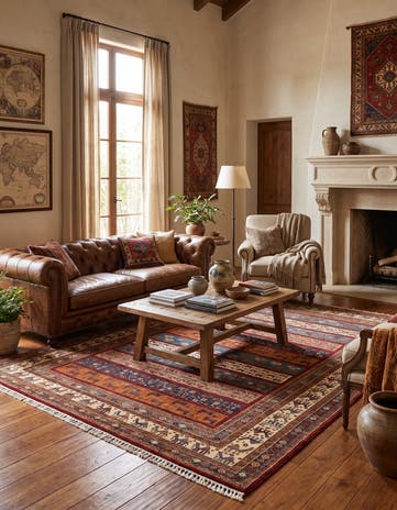 6' x 7' 11 Hand Knotted Kazak Rug