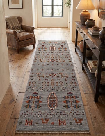 2' 9 x 8' 10 Hand Knotted Kazak Runner Rug