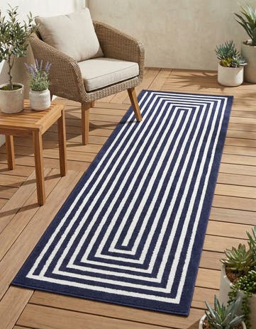 2' x 6' Easy-Clean Sabrina Soto Prescott Indoor / Outdoor Runner Rug
