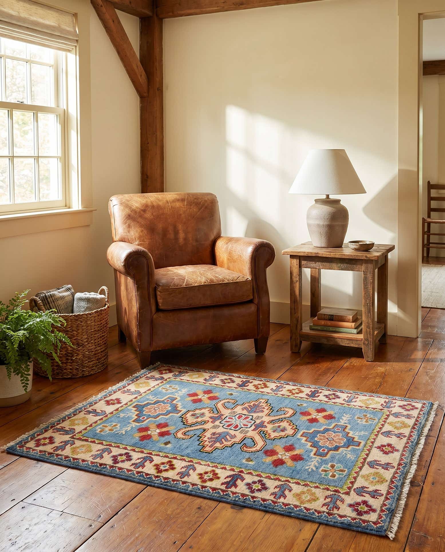 2' 1 x 3' Hand Knotted Kazak Rug