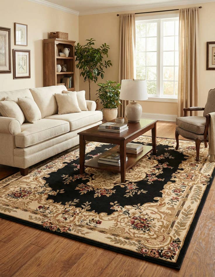 Detail image of 7' x 10' Classic Aubusson Rug