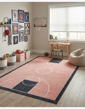 6' x 9' Sports Washable Rug